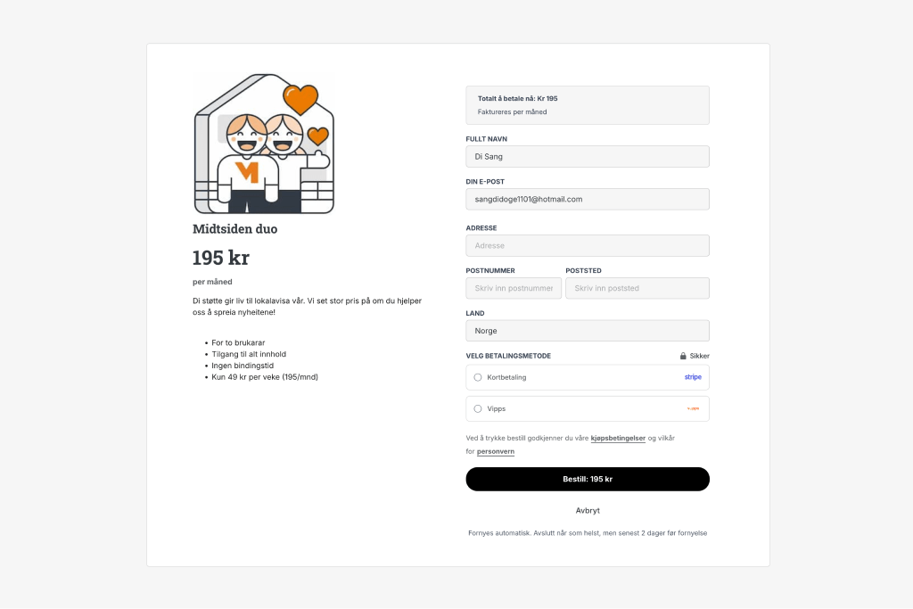 Kjøpsflyt – Midtsiden